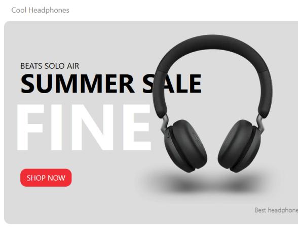 E-commerce Cool Headphones cover image