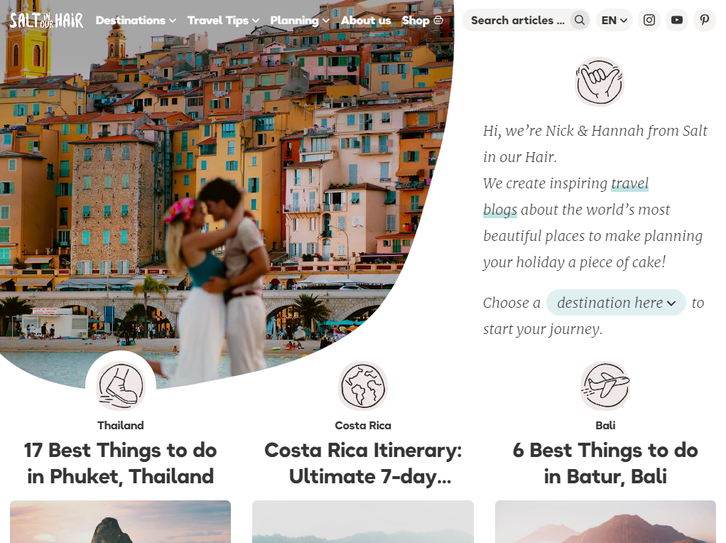 Travel blog Salt in our hair