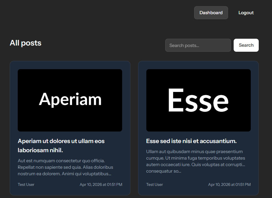 Blog on Laravel cover image