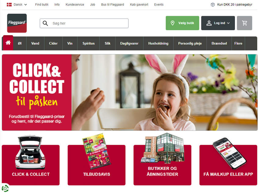 Fleggard dannish supermarket chain - website catalog
